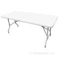 Table pliante semi-rectangulaire de 183 cm